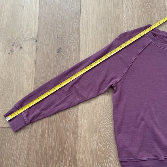 Athleta Sweatshirt Women Small Sundown Antique Burgundy Plum 405162-11 - Picture 7 of 12